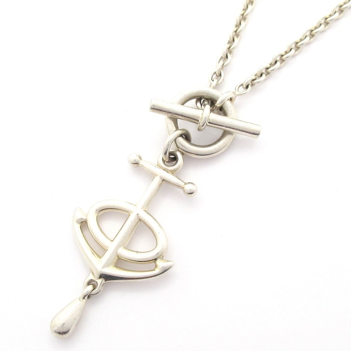 HERMES(エルメス) ネックレス グランラルジュ,シェーヌダンクル シルバー 碇