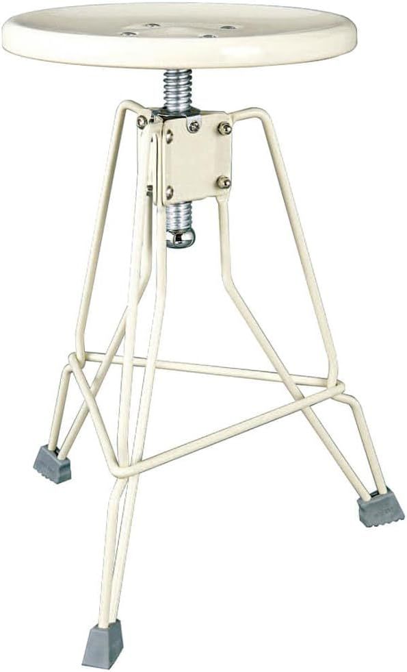 ダルトン スツール クリッパーII アイボリー 高さ調整可 座面直径290mm 