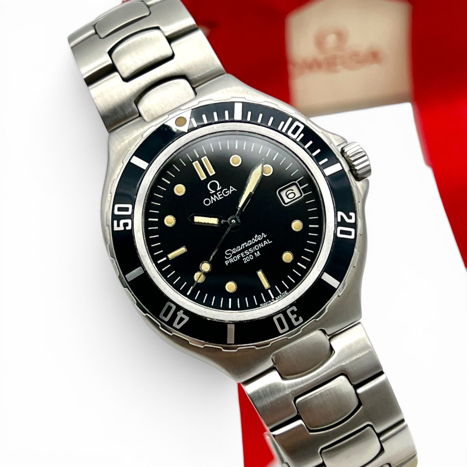 OMEGA オメガ シーマスター 200 プレボンド クォーツ 1991年製 セミヴィンテージ 90s ジェラルドジェンタ メンズ 腕時計
