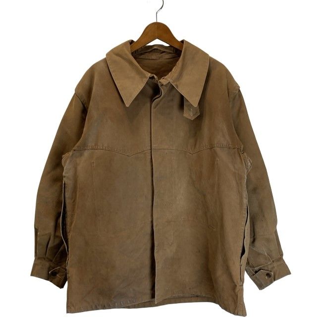 【中古】　ワークジャケット　40s-50s vintage　40年代-50年代　OLD　ジャケット　アウター　無地　フランス国鉄　オーバーサイズ　古着　/1591