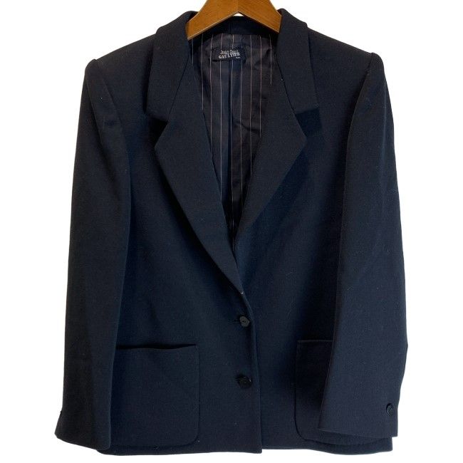 【中古】　Jean Paul GAULTIER　テーラードジャケット　ウールジャケット　無地　シングルボタン　日本製　古着　/2496