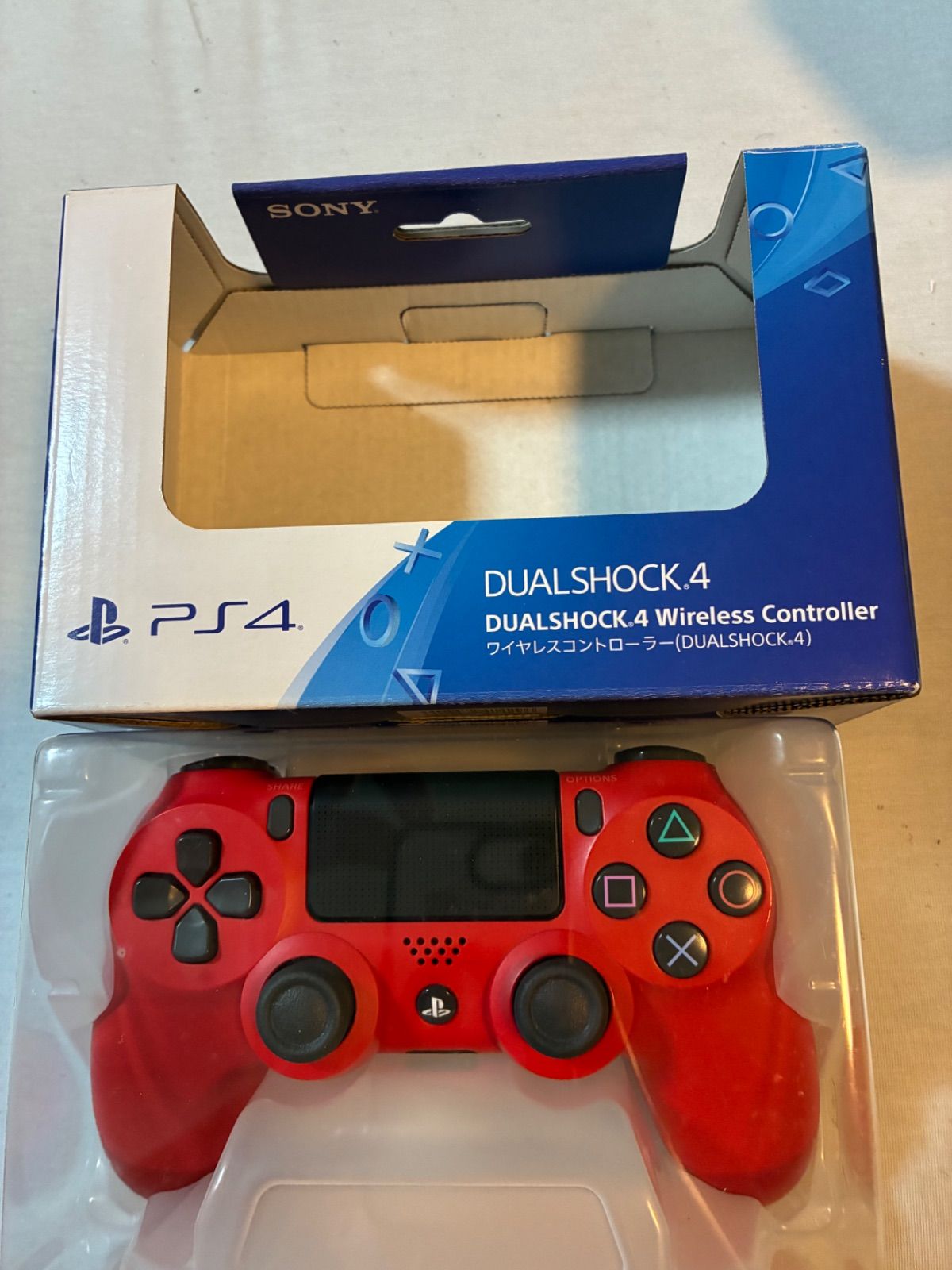 PlayStation 4 (PS4) コントローラー DualShock 4 マグマレッド 純正