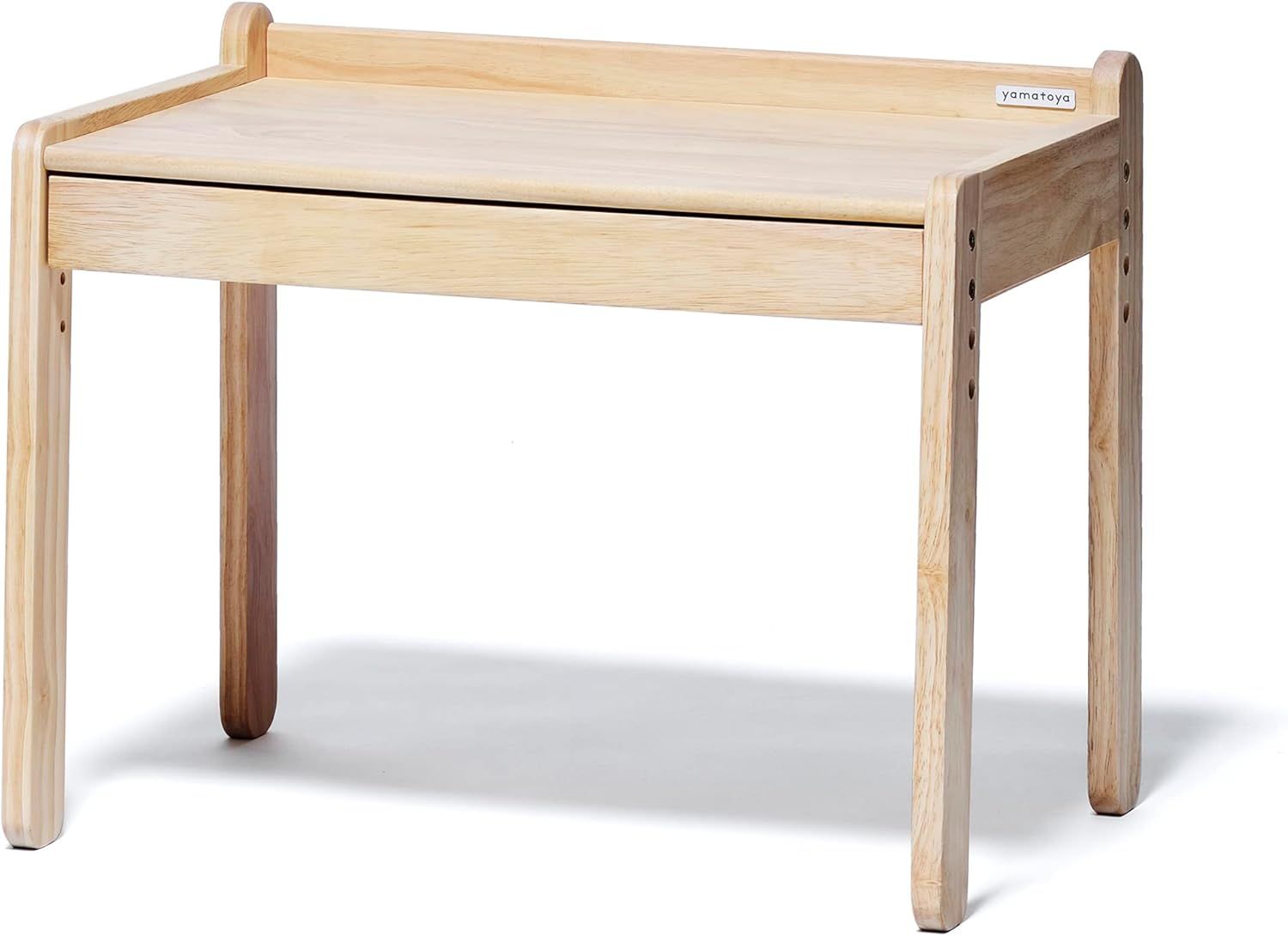 yamatoya yamatoya キッズデスク norsta 3 ナチュラル 木製 子供用 高さ調節 約60x40x45cm 学習机 北欧風 小さめデスク 幼児向け