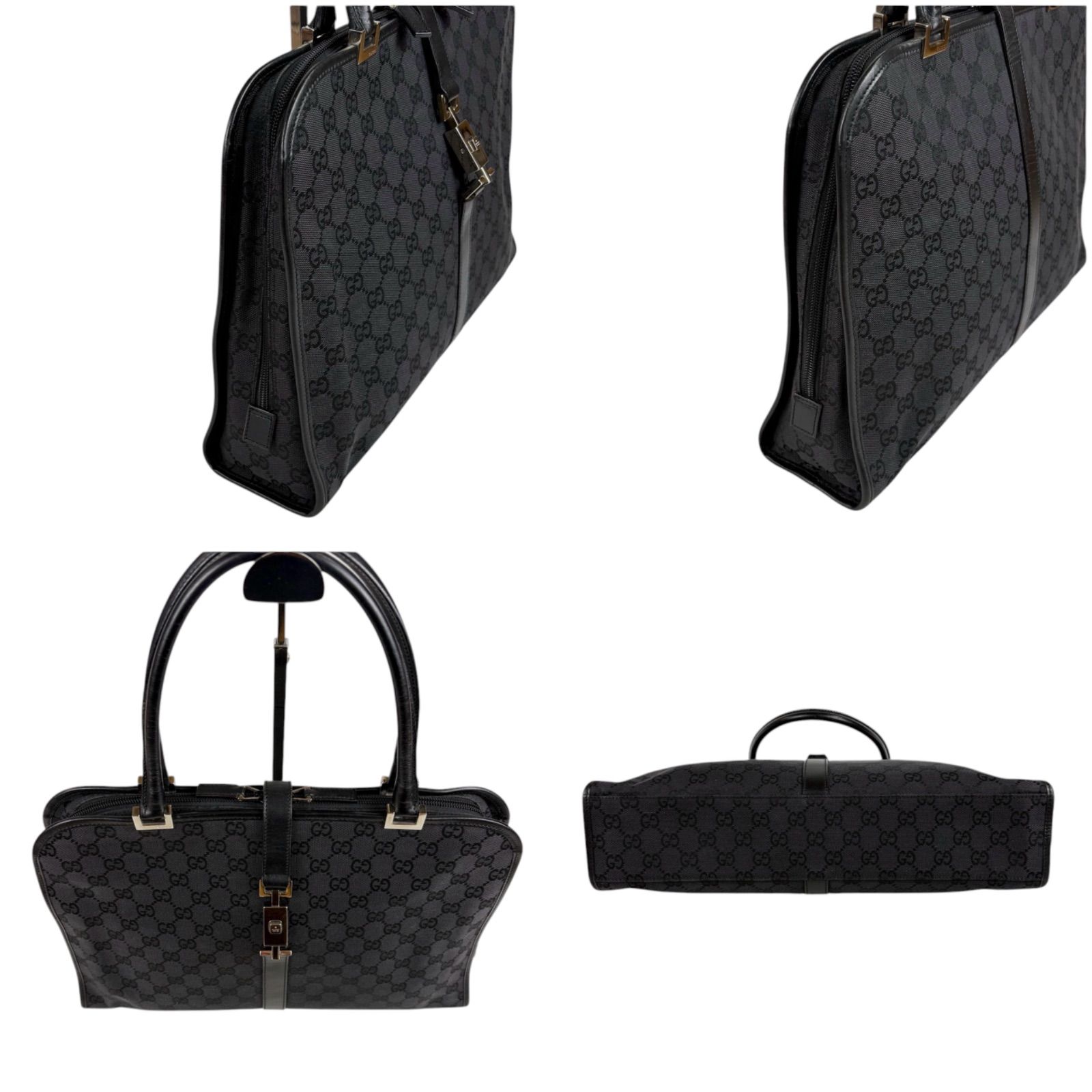 グッチ GUCCI ジャッキー ハンドバッグ ミニトートバッグ ブラック 黒