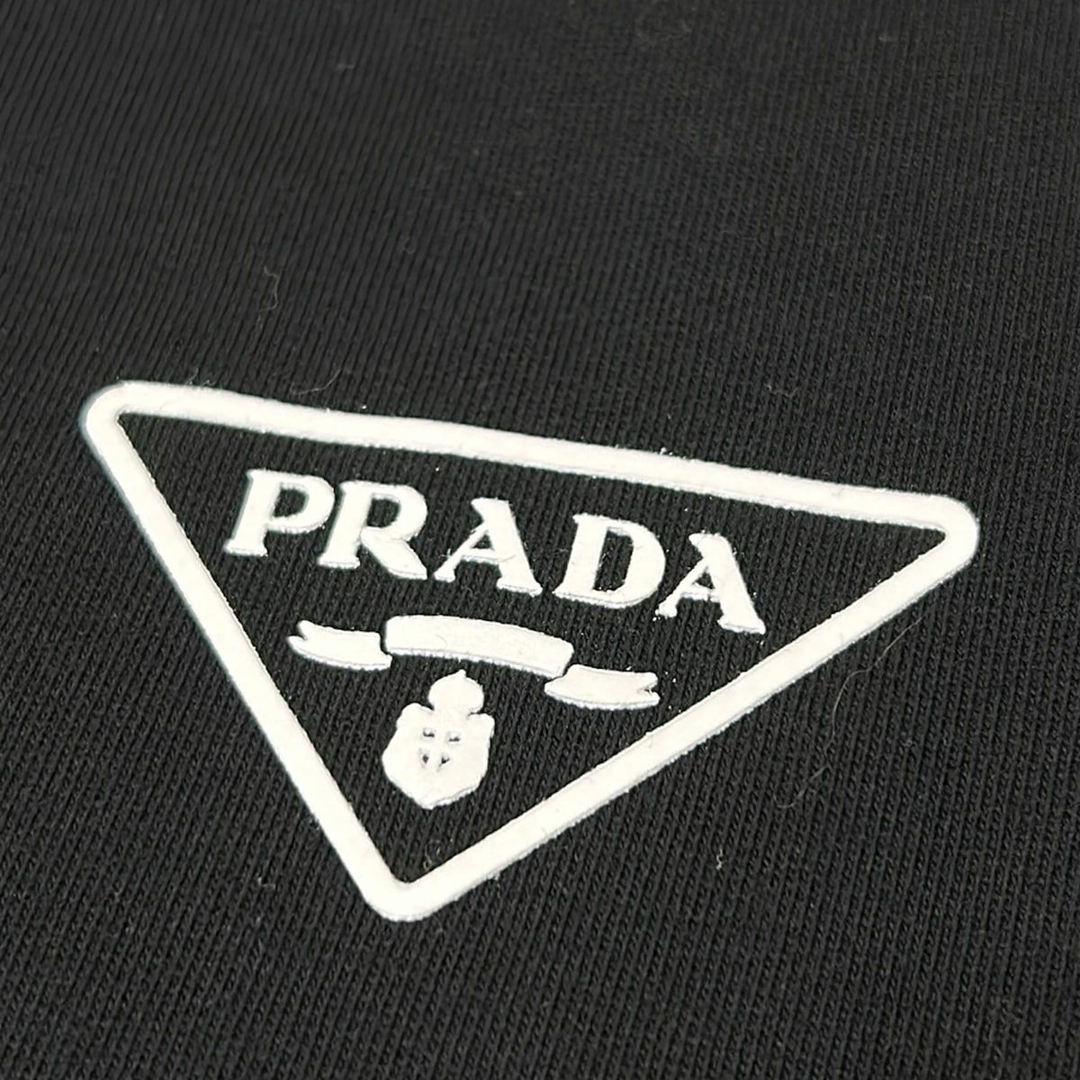 PRADA(プラダ) トレーナー サイズL メンズ美品 - 黒 長袖 コットン 