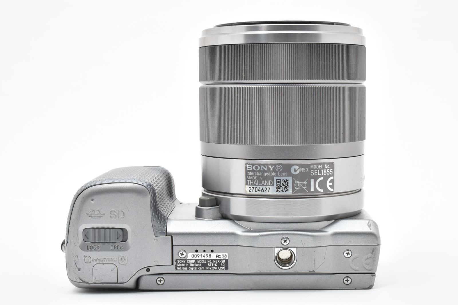 最終値下げ★すぐ使えるフルセット★自撮り★Wi-Fi★SONY NEX-5R ☆極上品☆ ソニー SONY NEX-5R シルバー レンズセット Wi-Fi搭載