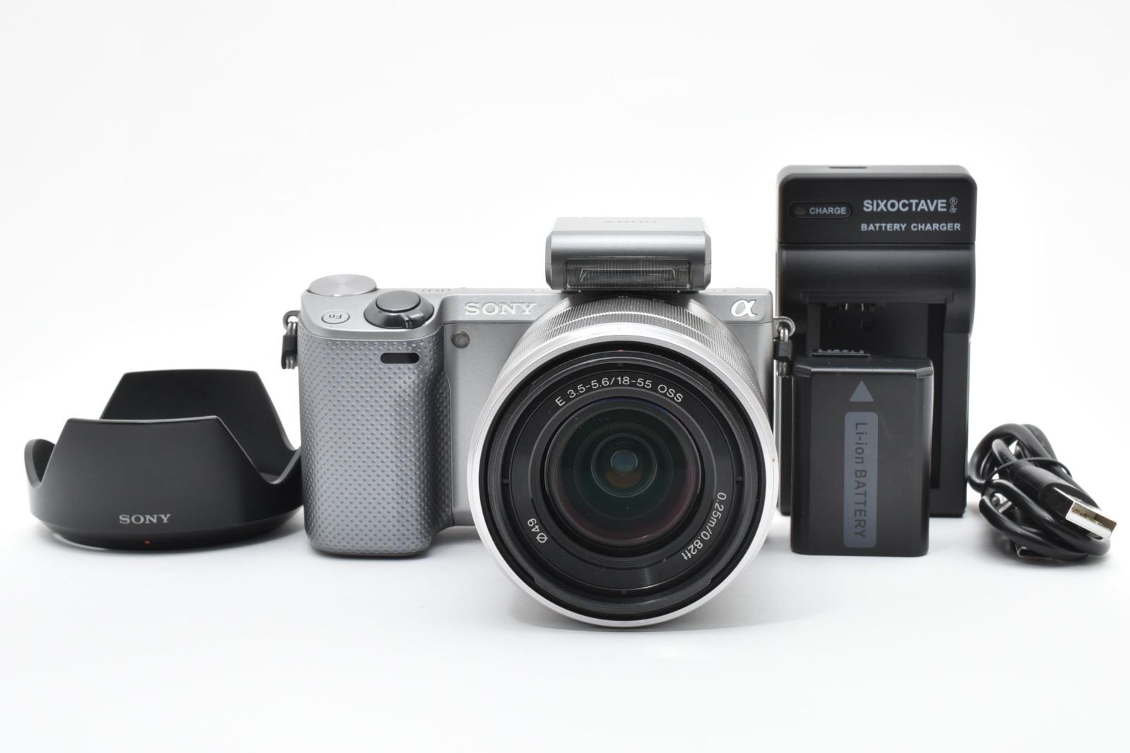☆極上品☆ ソニー SONY NEX-5R シルバー レンズセット Wi-Fi搭載