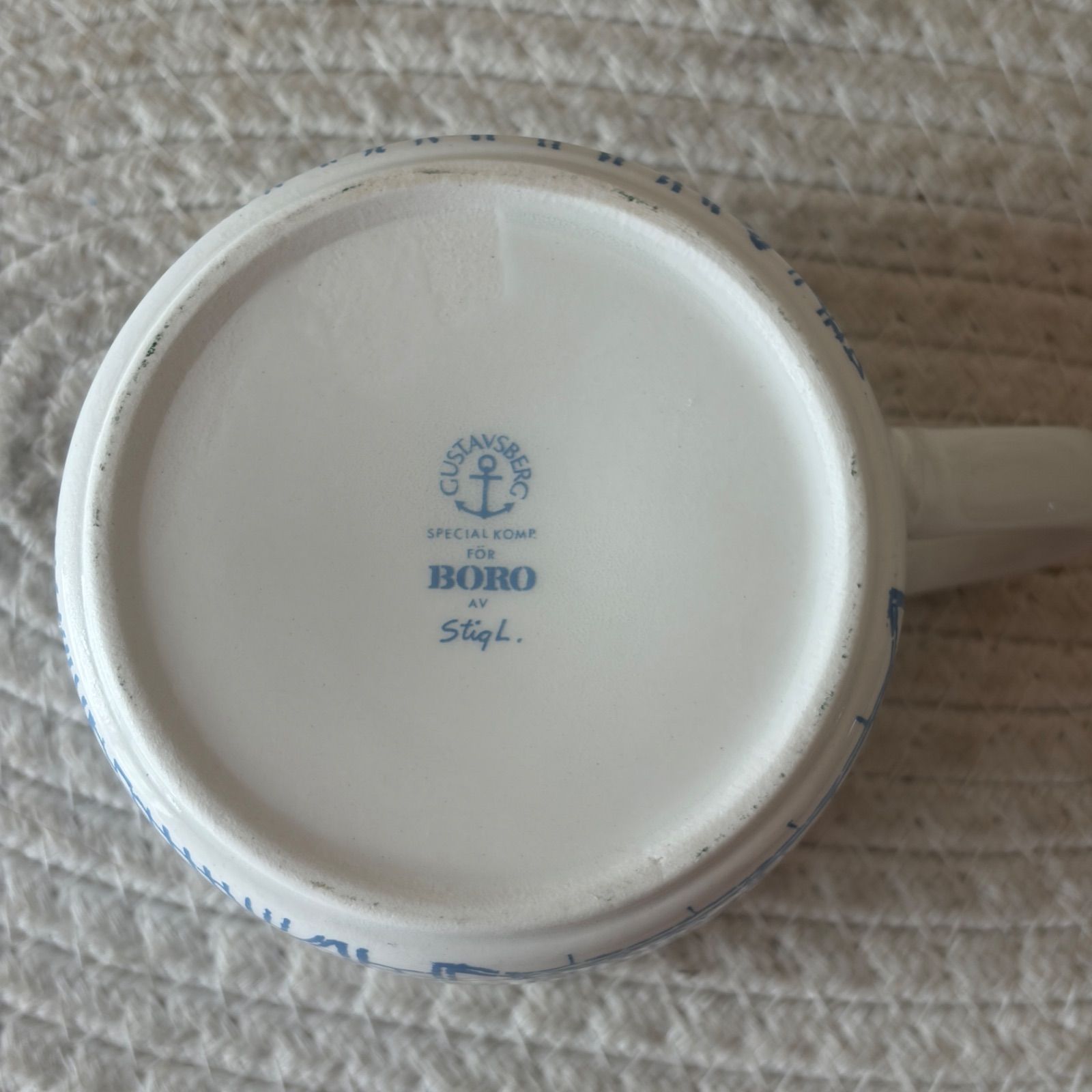 Stig Lindberg Boro カップアンドソーサー Gustavsberg ボロ 陶器