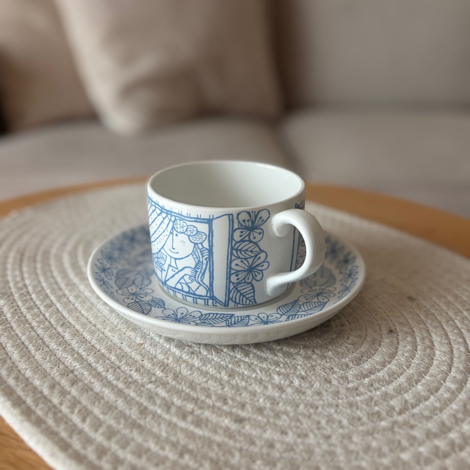 Stig Lindberg Boro カップアンドソーサー Gustavsberg ボロ 陶器