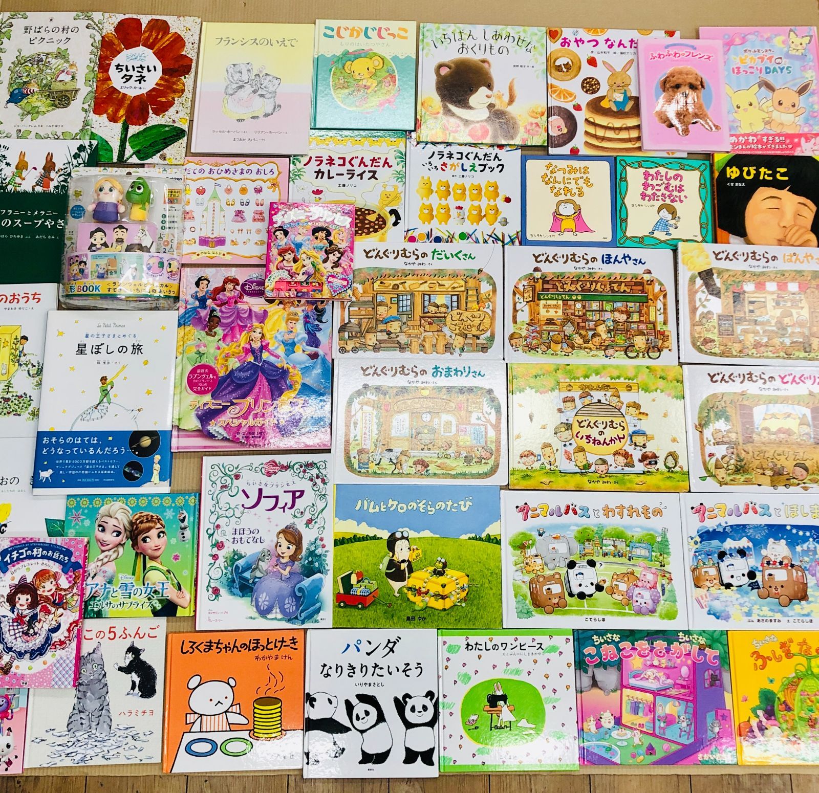 ◆[F]絵本まとめ売り40冊｜どんぐりむらシリーズ多数｜ディズニープリンセス｜ヨシタケシンスケ