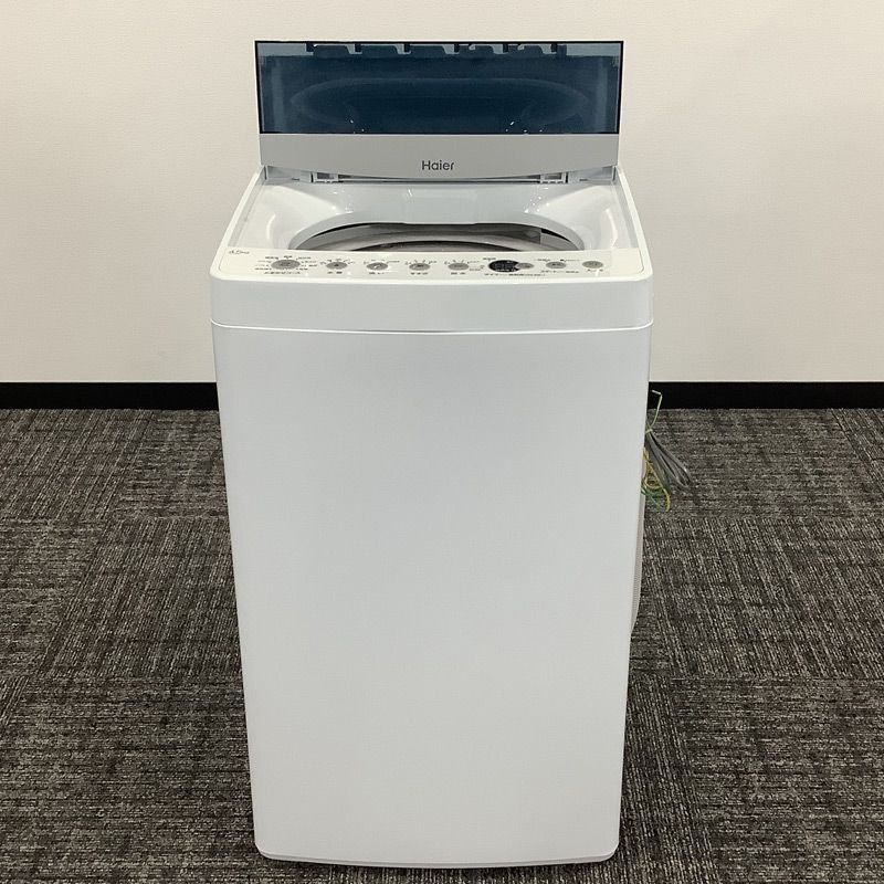 中古 全自動洗濯機 4.5Kg ホワイト 2020年製 ハイアール JW-C45A 