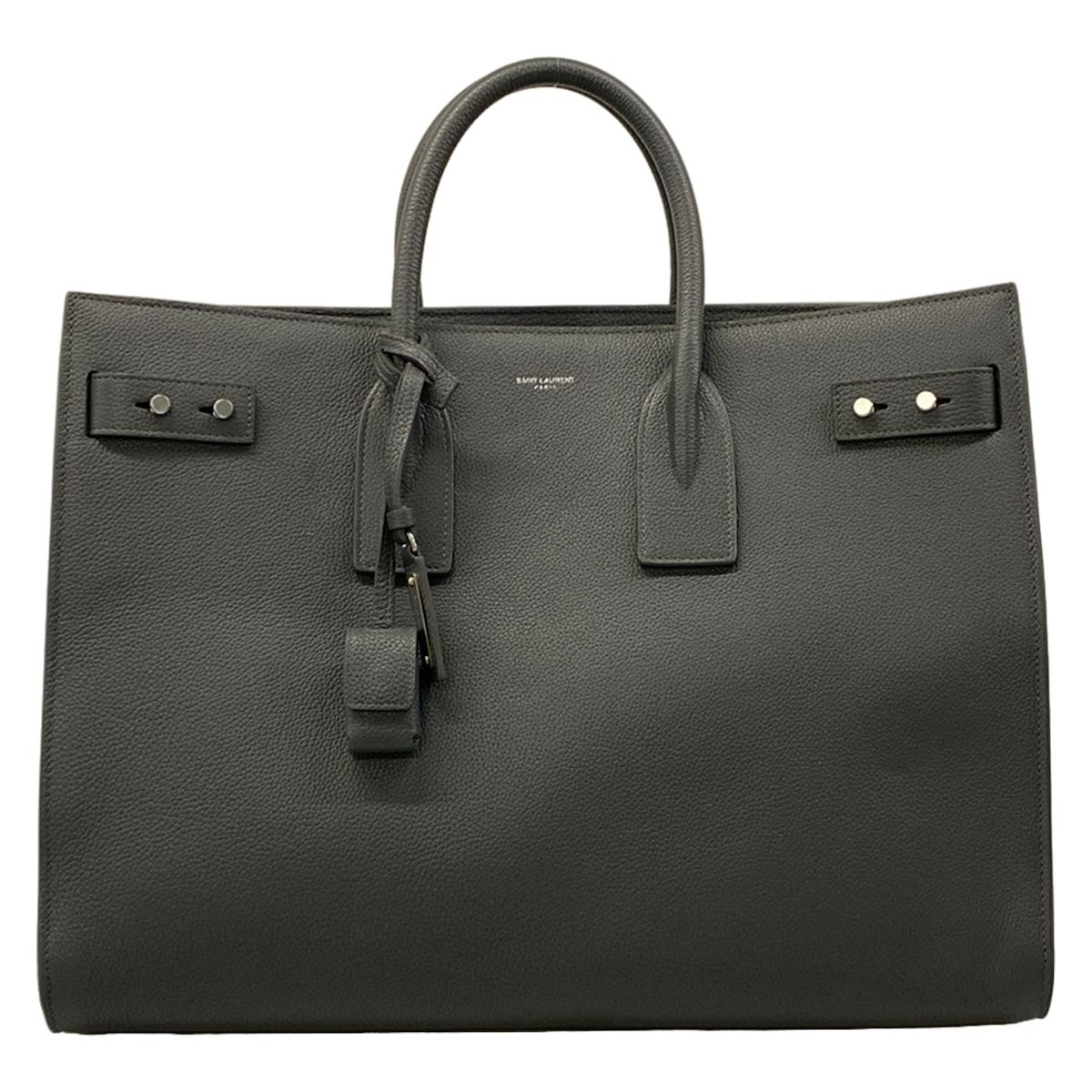 SAINT LAURENT PARIS(サンローランパリ) ハンドバッグ シン ラージ サックドジュール スープル 631526 ダークグレー レザー