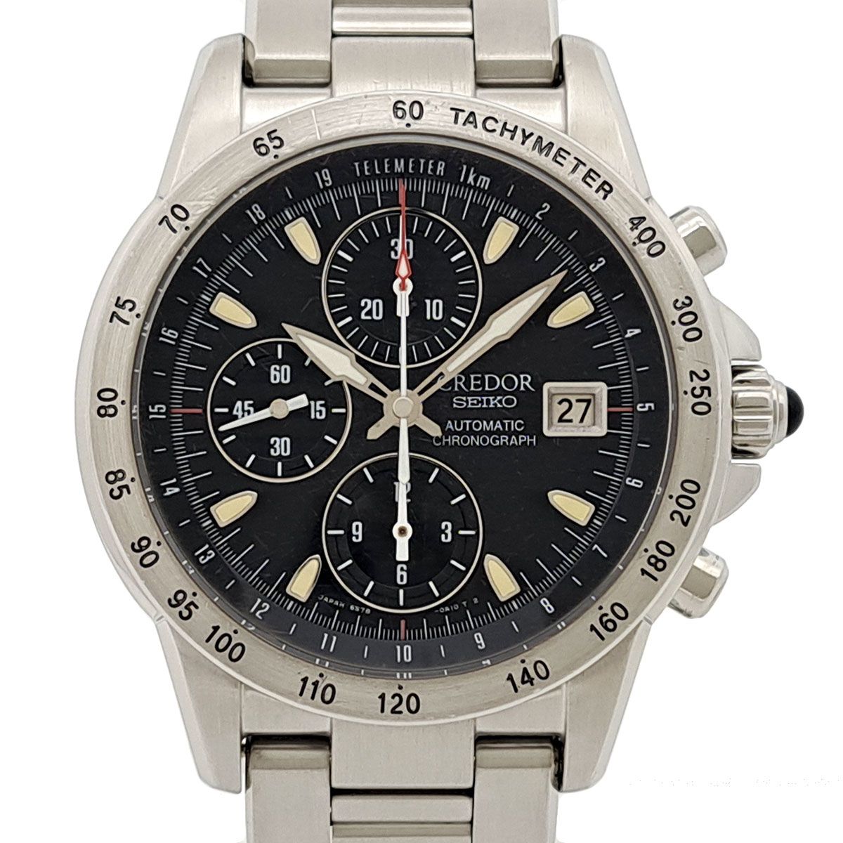 セイコー クレドール フェニックス クロノグラフ GCBP997 自動巻き ステンレススティール メンズ SEIKO【中古】 【時計】
