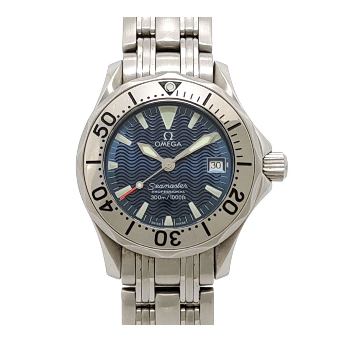 オメガ シーマスター ジャック・マイヨール 2584.80 クオーツ ステンレススティール レディース OMEGA【中古】 【時計】