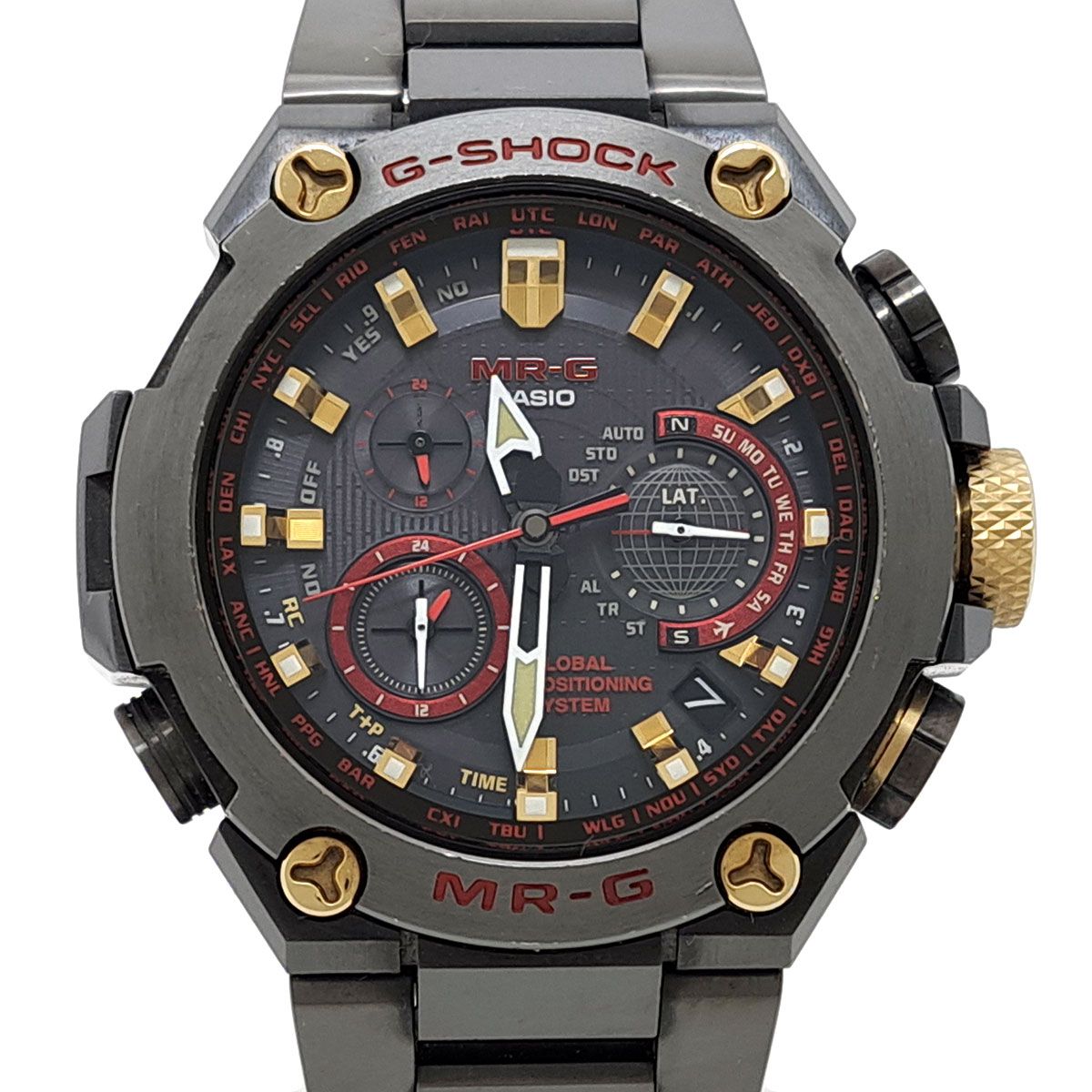 カシオ G-SHOCK 赤備え MRG-G1000B-1A4JR ソーラー チタン メンズ CASIO【中古】 【時計】
