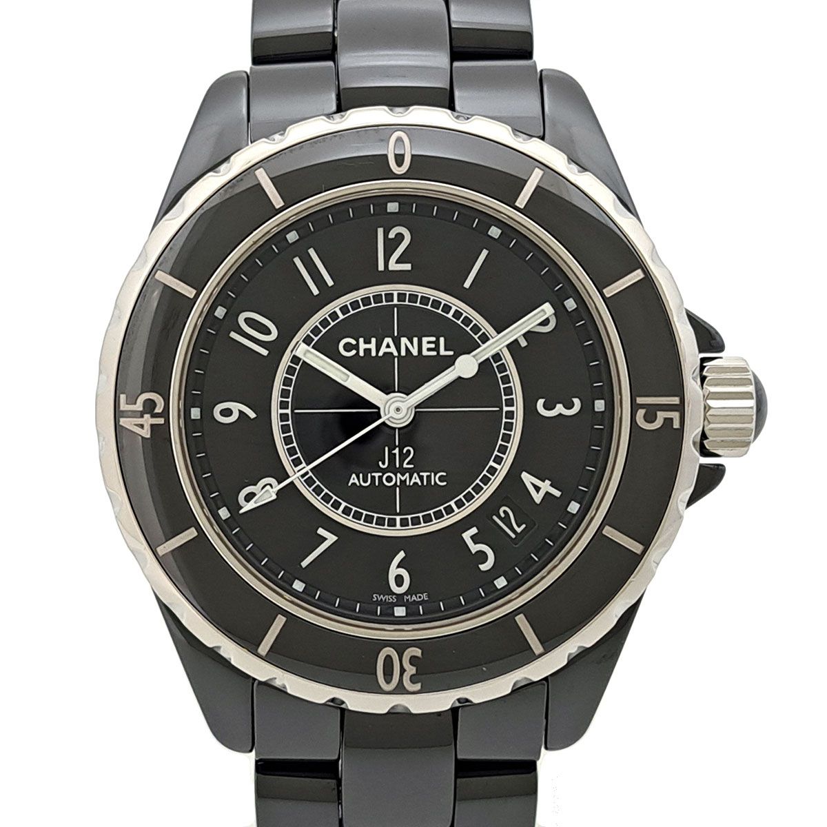 シャネル J12 38mm オートマティック Overhauled H0685 自動巻き ブラックセラミック メンズ CHANEL【中古】 【時計】