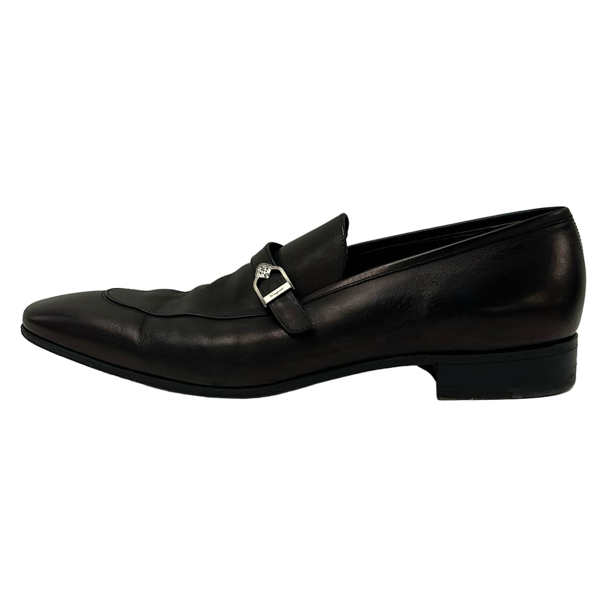 FERRAGAMO/SalvatoreFerragamo(サルバトーレフェラガモ) ローファー 8 1/2 EE メンズ - ダークブラウン ベルト レザー
