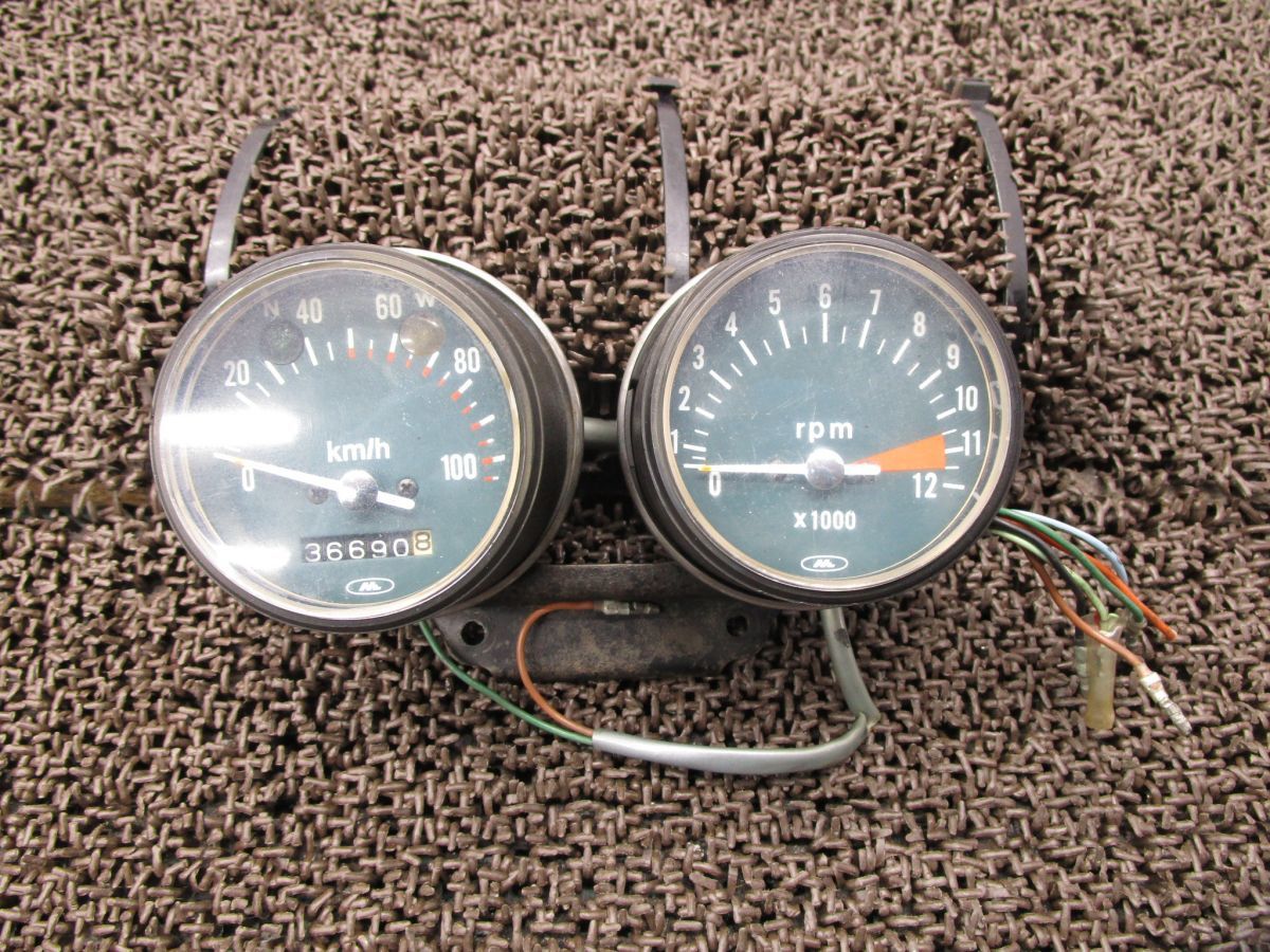 SL90 メーター スピード タコ ▲B6315！SL90K ホンダ キャブ車 6V