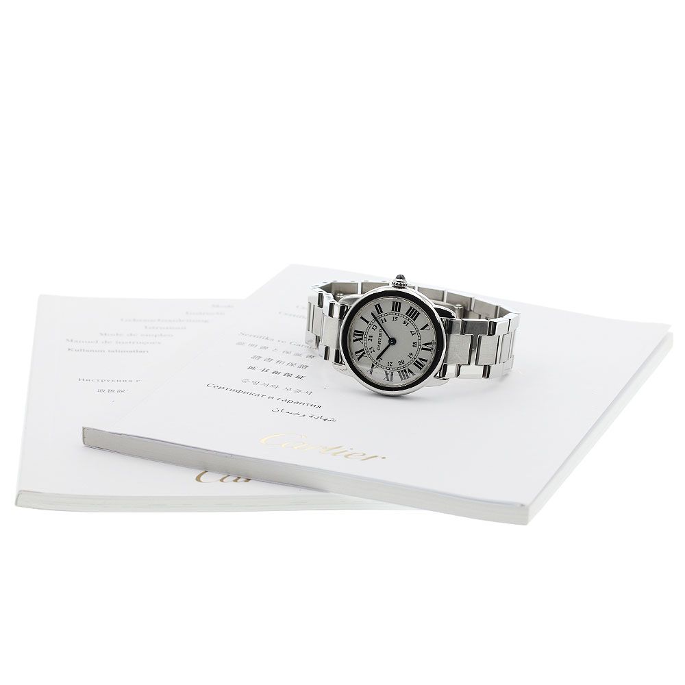 カルティエ ロンドソロ ドゥカルティエ SM W6701004 レディース 中古 腕時計 W6701004 シルバー Cartier（カルティエ）ロンドソロ ドゥカルティエ