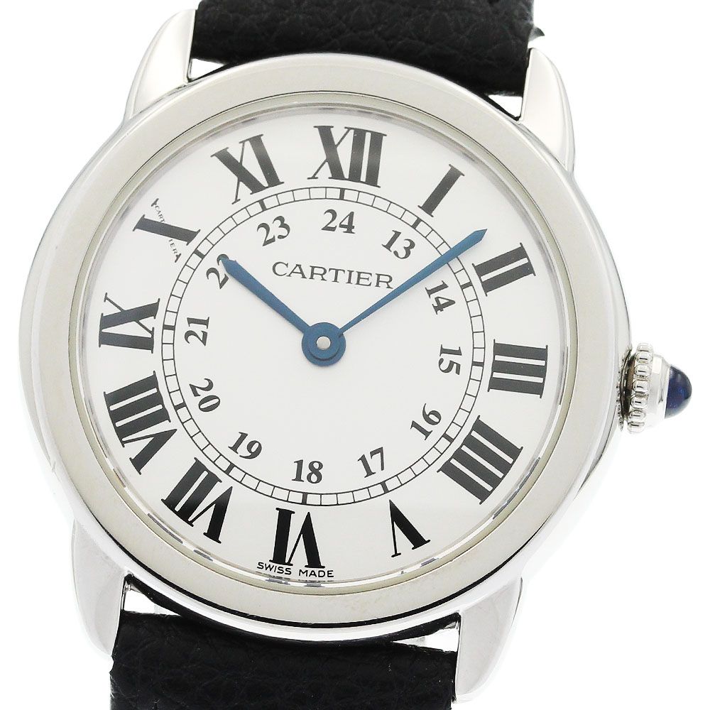 カルティエ CARTIER W6700155 ロンドソロ SM クォーツ レディース 美品 _957874