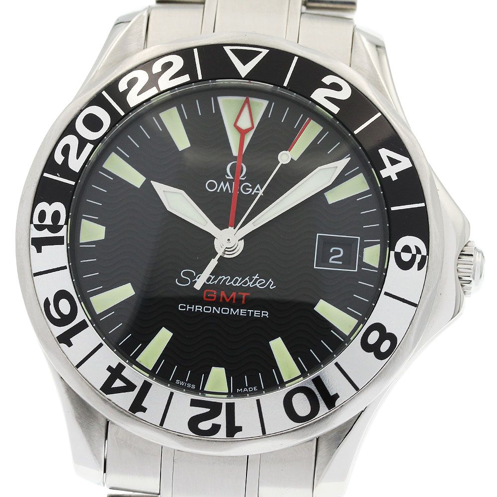 オメガ OMEGA 2234.50 シーマスター300 50周年記念 GMT 自動巻き メンズ _957930