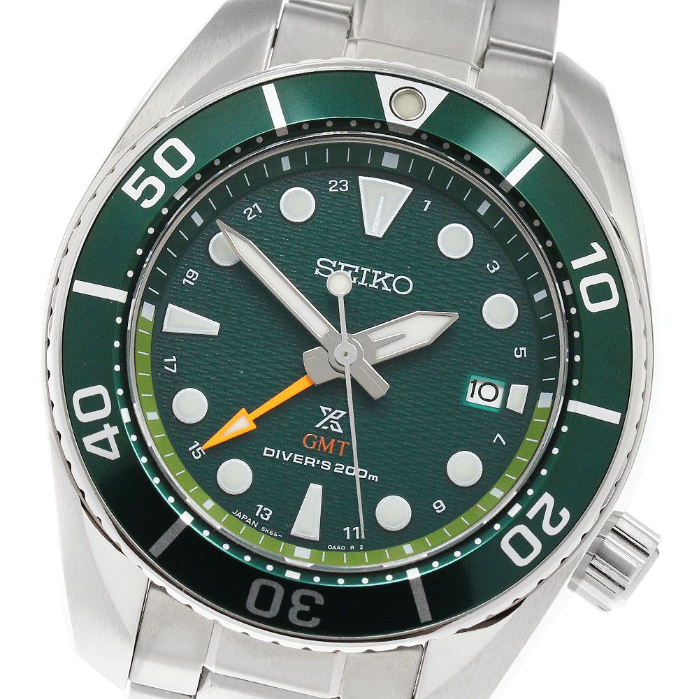 セイコー SEIKO SBPK001/5K65-0AA0 プロスペックス ダイバー GMT ソーラー メンズ 極美品 箱・保証書付き_957717