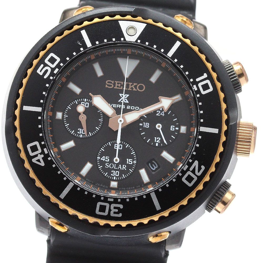 セイコー SEIKO SBDL038/V175-0DT0 プロスペックス クロノグラフ ソーラー メンズ 良品 _945678