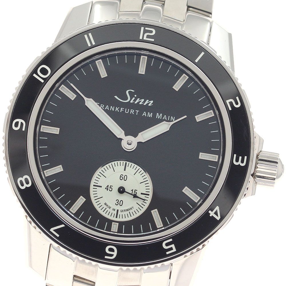 ジン Sinn 104 Classic 12 104 パイロットウォッチ スモールセコンド 自動巻き メンズ 美品 箱・保証書付き_958123