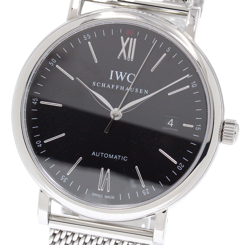 IWC IWC SCHAFFHAUSEN IW356506 ポートフィノ デイト 自動巻き メンズ 保証書付き_957871
