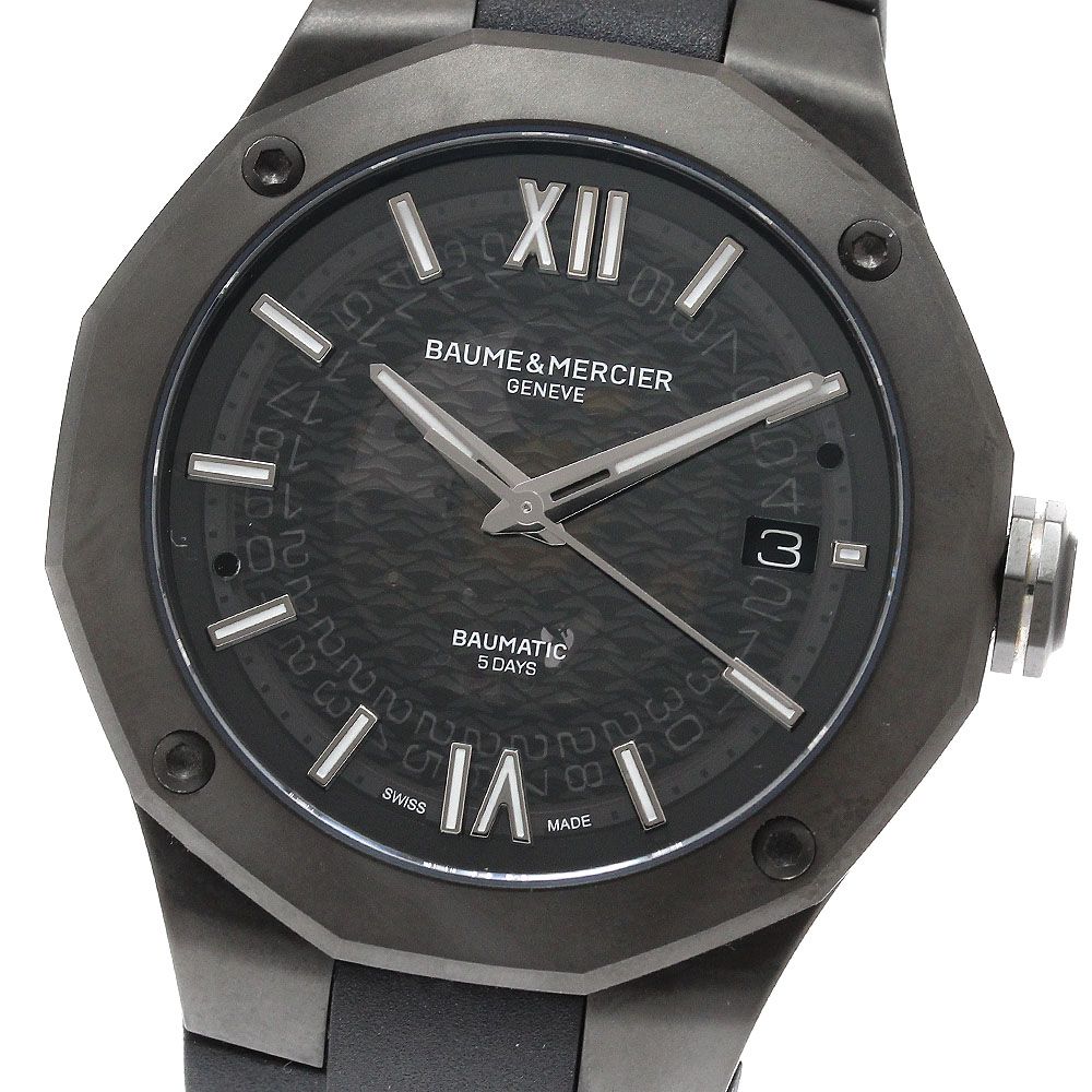 ボーム＆メルシェ Baume & Mercier 65900 リビエラ ボーマティック デイト 自動巻き メンズ 極美品 _957759