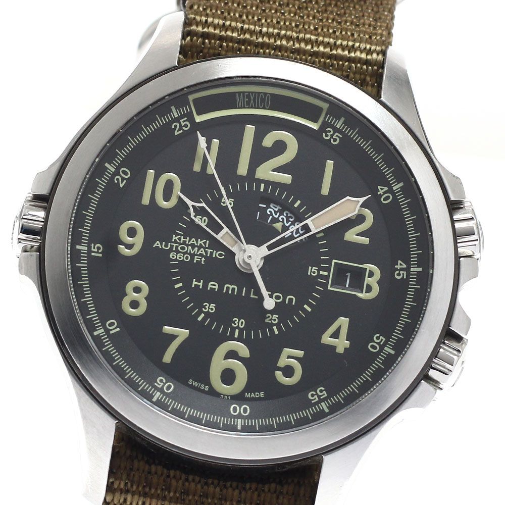 ハミルトン HAMILTON H775650 カーキ コンサベーション 自動巻き メンズ _957752
