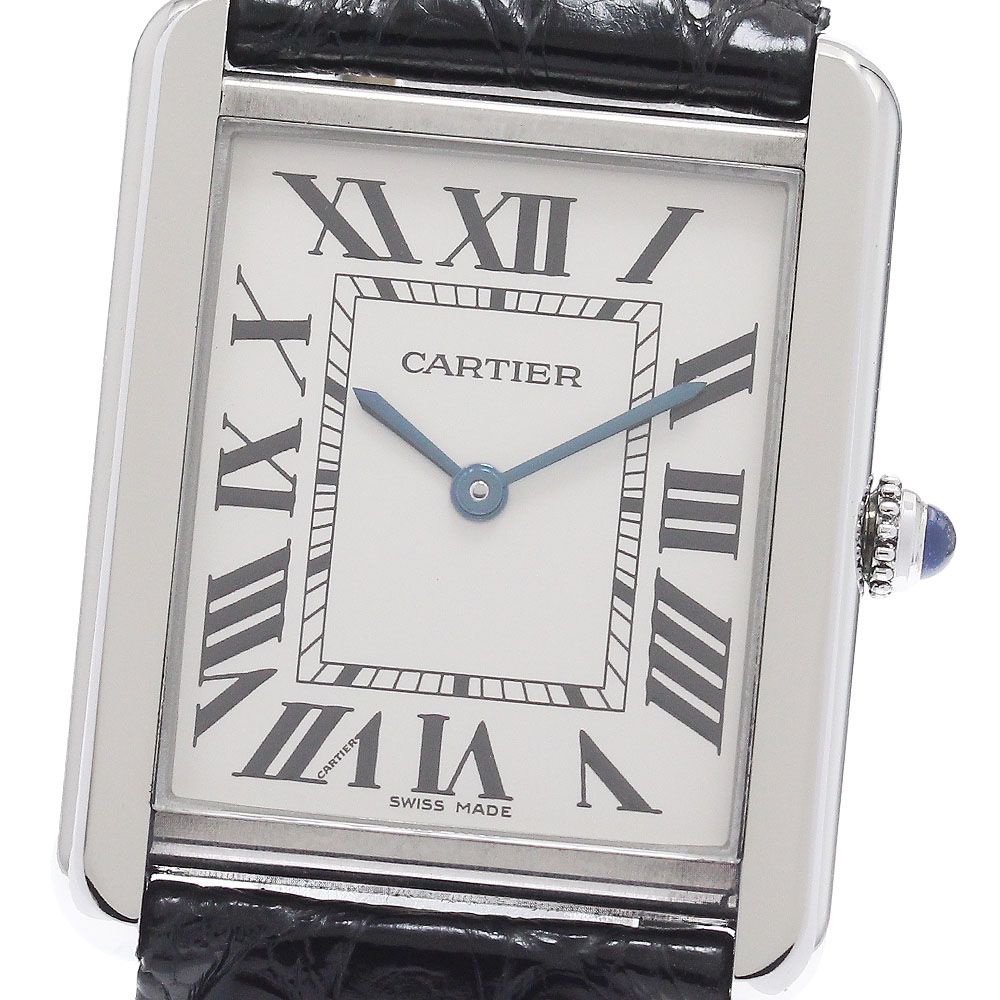カルティエ CARTIER W5200003 タンクソロ デイト 自動巻き メンズ 保証書付き_956715