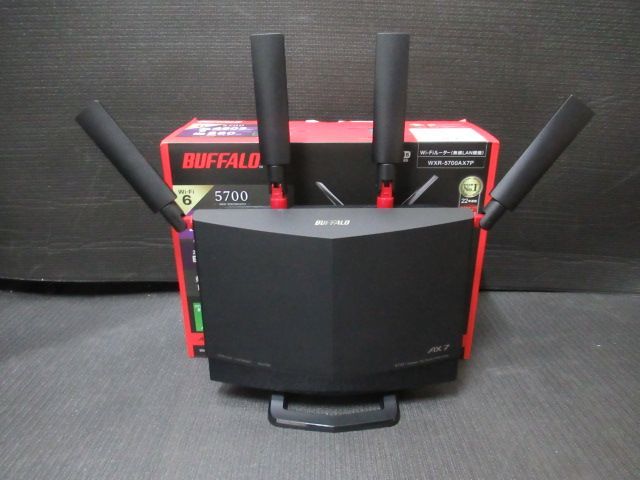 中古 BUFFALO WXR-5700AX7S Wi-Fi6 ルーター - メルカリ
