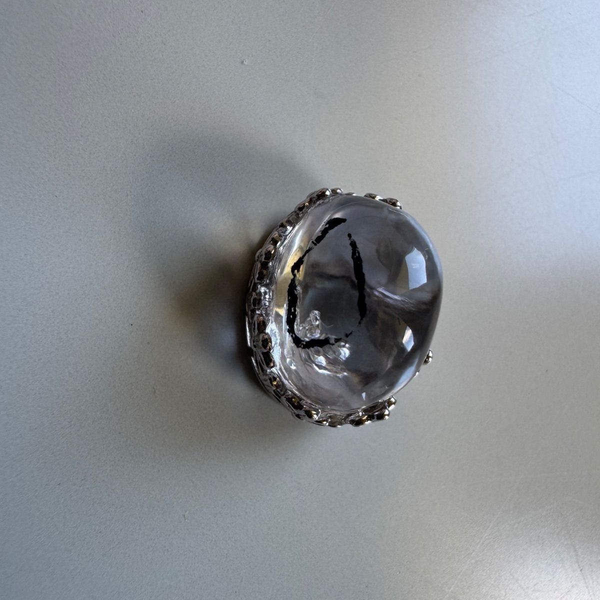 水入り水晶　枠S925?‪??フォロワー様限定クーポン発行中