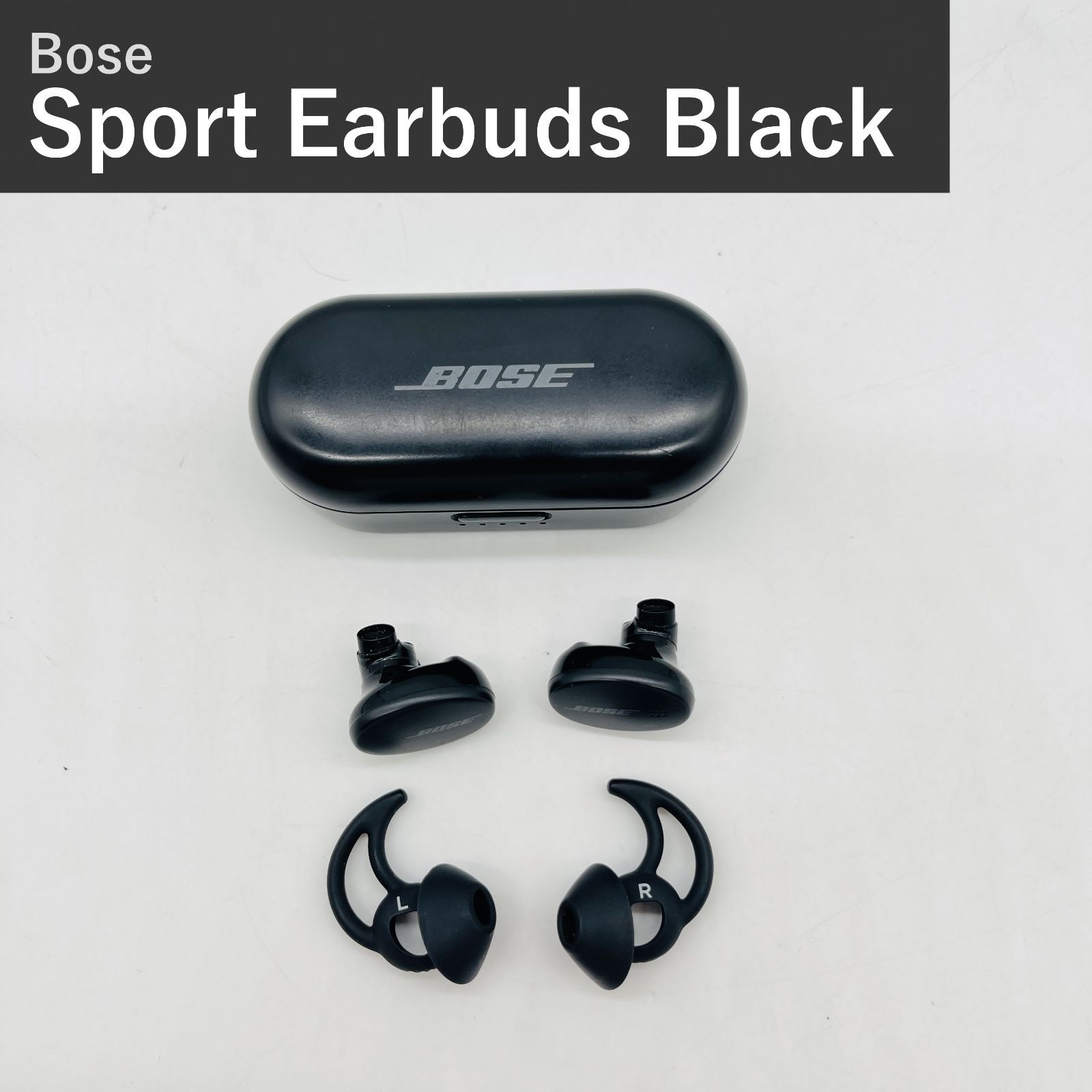 Bose Sport Earbuds ボーズ スポーツイヤーバズ Sport Earbuds BLK 完全ワイヤレスイヤホン Bluetooth トリプルブラック 防滴IPX4 タッチ操作 マイク付 最大15時間再生 国内正規品