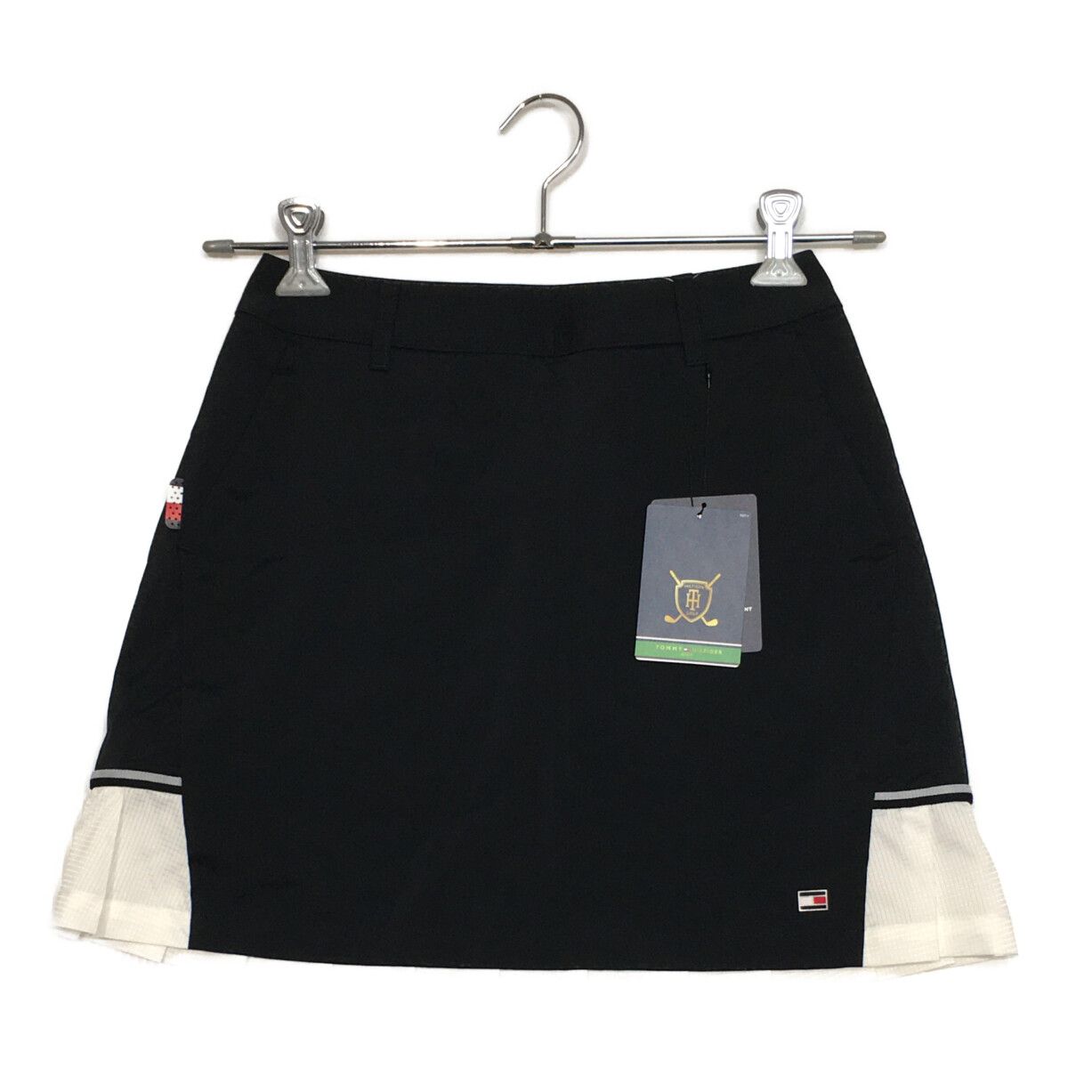 未使用品 レディース トミーヒルフィガーゴルフ TOMMY HILFIGER GOLF スカート M 黒 ブラック バックプリーツ 薄手 軽量