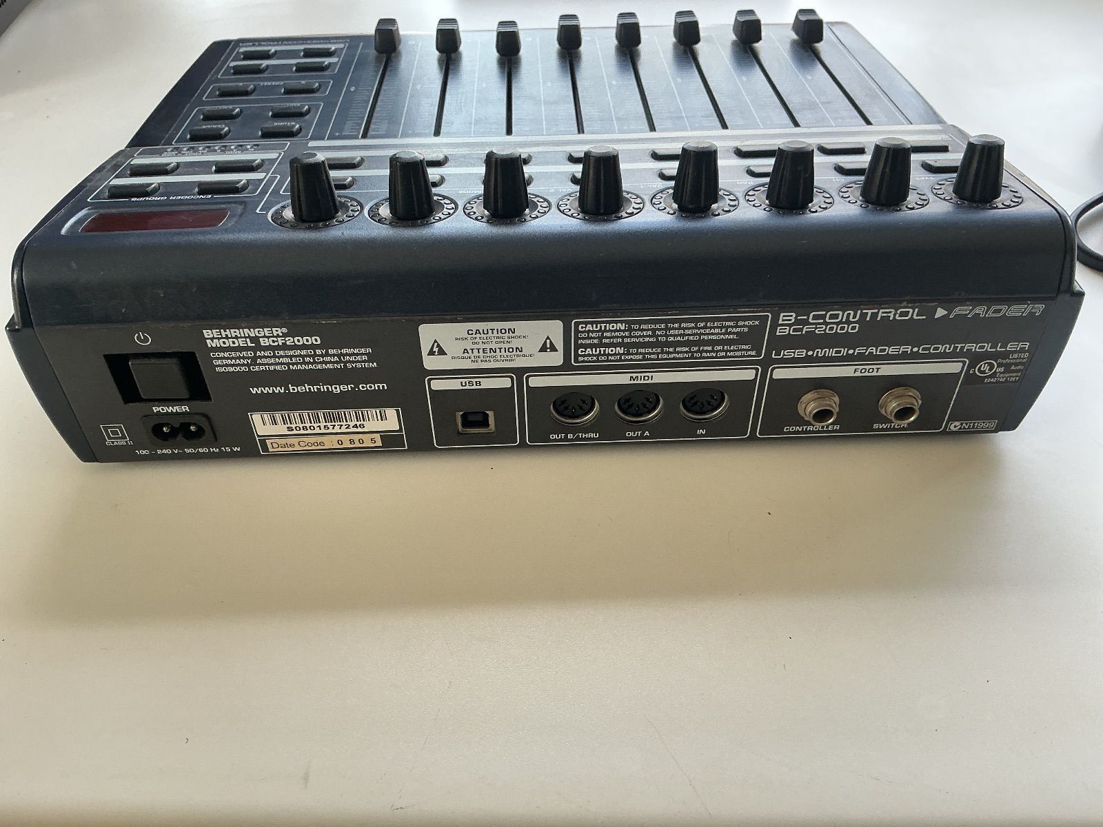 ベリンガー BEHRINGER BCF2000 MIDIコントローラ－ - メルカリ