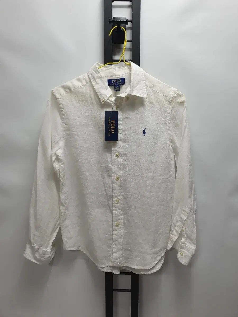 ポロ ラルフローレン リネン シャツ 長袖 シャツ 白 新品 BOYS M10-12