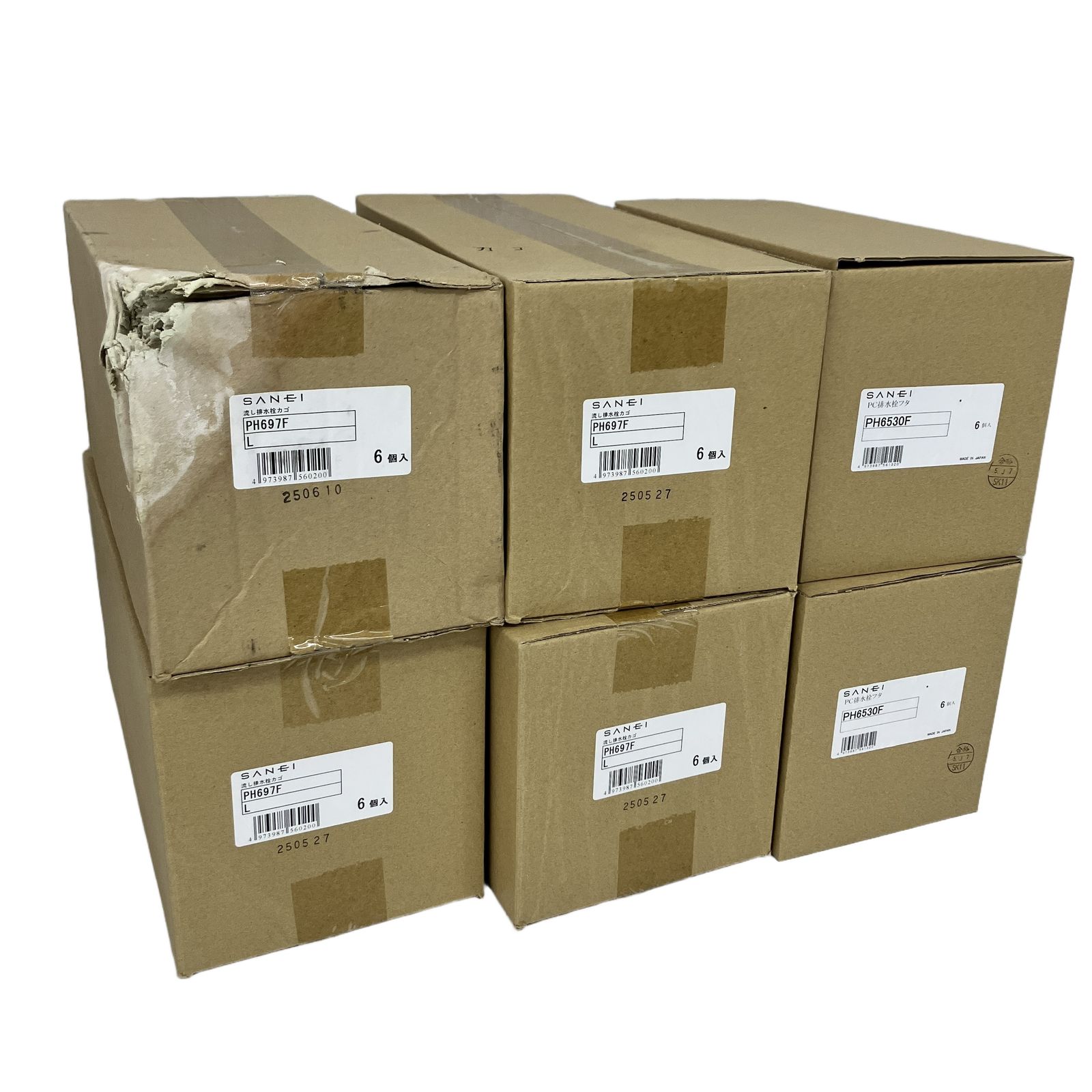 三栄 PH697F-S 流し排水栓カゴ 6個セット×4 PH6530F PC排水栓フタ 6個セット×2 台所用品 三栄水栓 S11222137