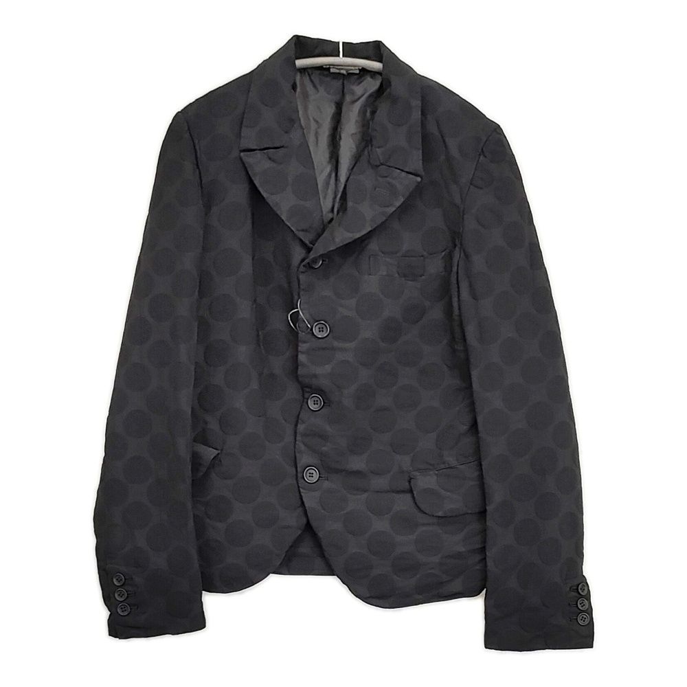 BLACK COMME des GARCONS 未使用品 ドット柄 1E-J032 シワ加工 サイズXS テーラードジャケット AD2020 ブラック レディース ブラックコムデギャルソン【中古】6-0428M♪