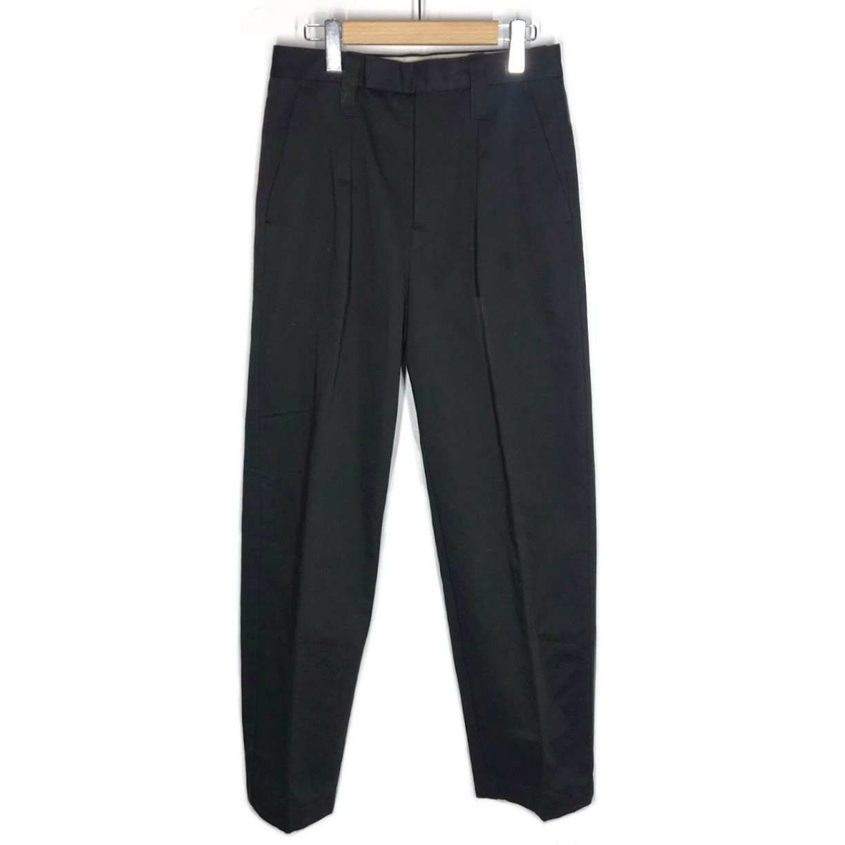 【倉吉店】 中古 LEMAIRE | ルメール パンツ ONE PLEAT PANTS タックパンツ PA1028 LF1032 ブラック サイズ：44 【107】