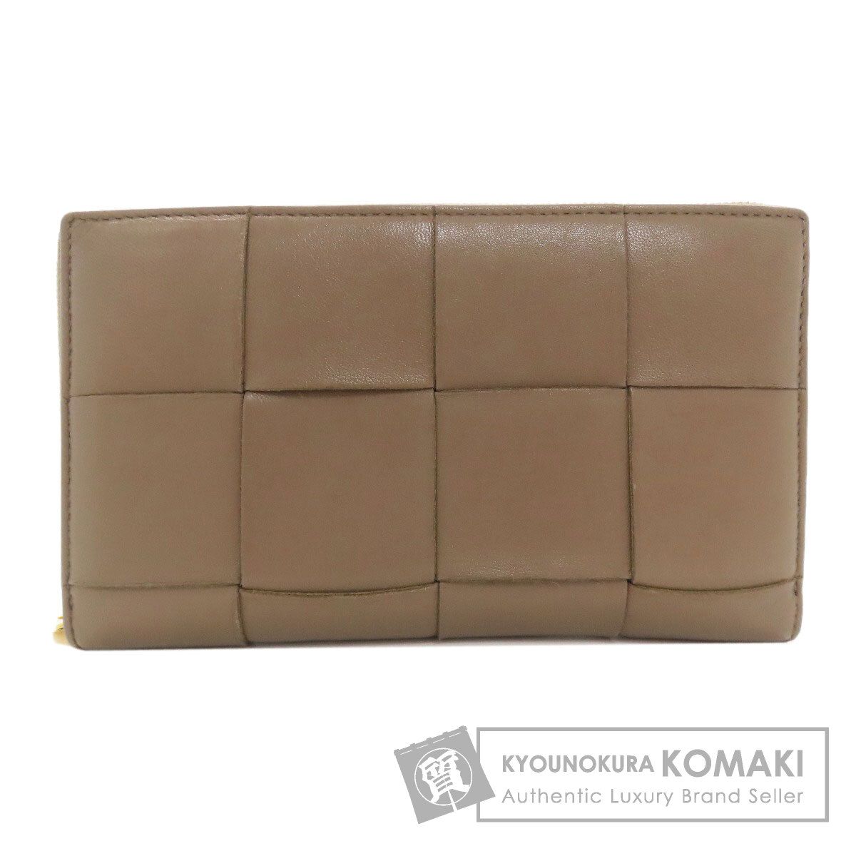BOTTEGA VENETA ボッテガヴェネタ マキシイントレチャート 長財布（小銭入れあり） レザー レディース [中古]