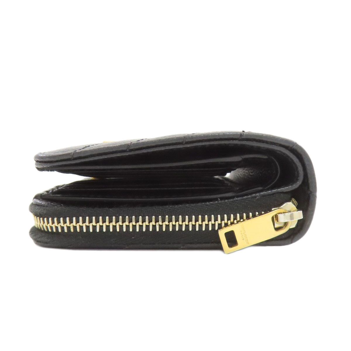 YVES SAINT LAURENT イヴ・サンローラン カサンドラ ステッチ 二つ折り