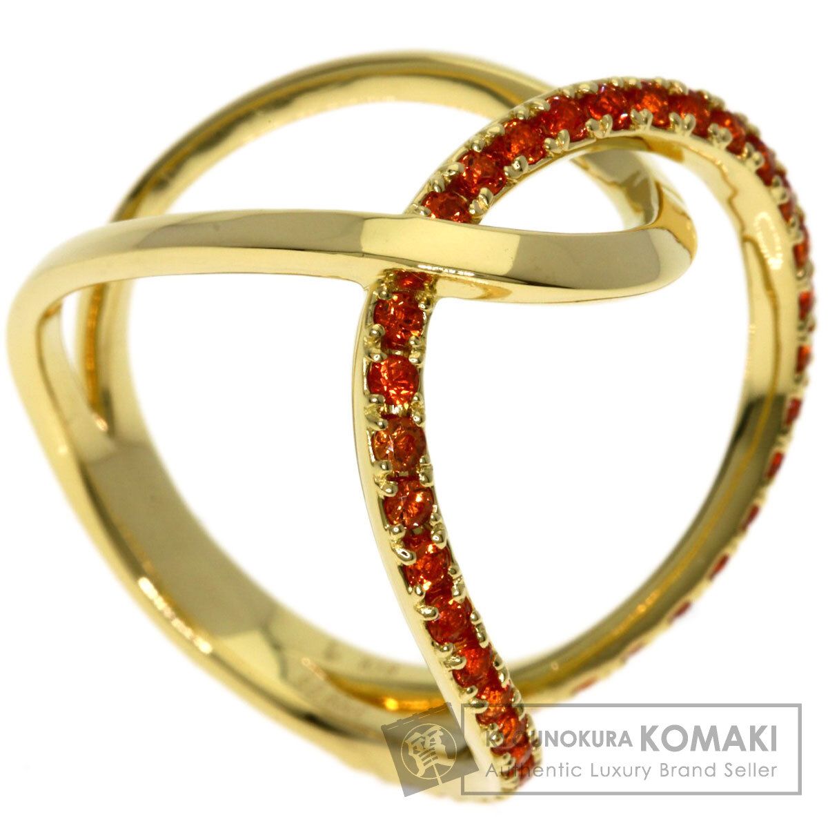 SELECT JEWELRY セレクトジュエリー IMAYO サファイア Kagayoi はなかさね リング・指輪 K18YG レディース [中古]