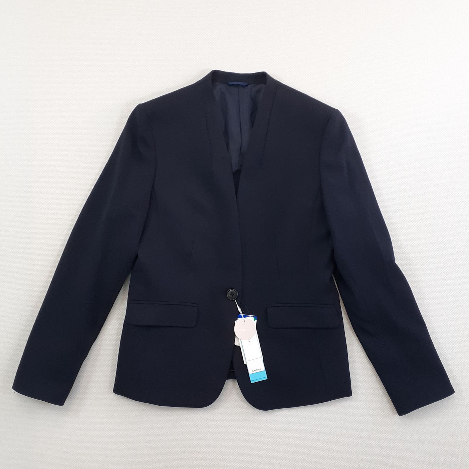 未使用タグ付】洋服の青山 アンドレス 洗える ストレッチジャケット 紺 
