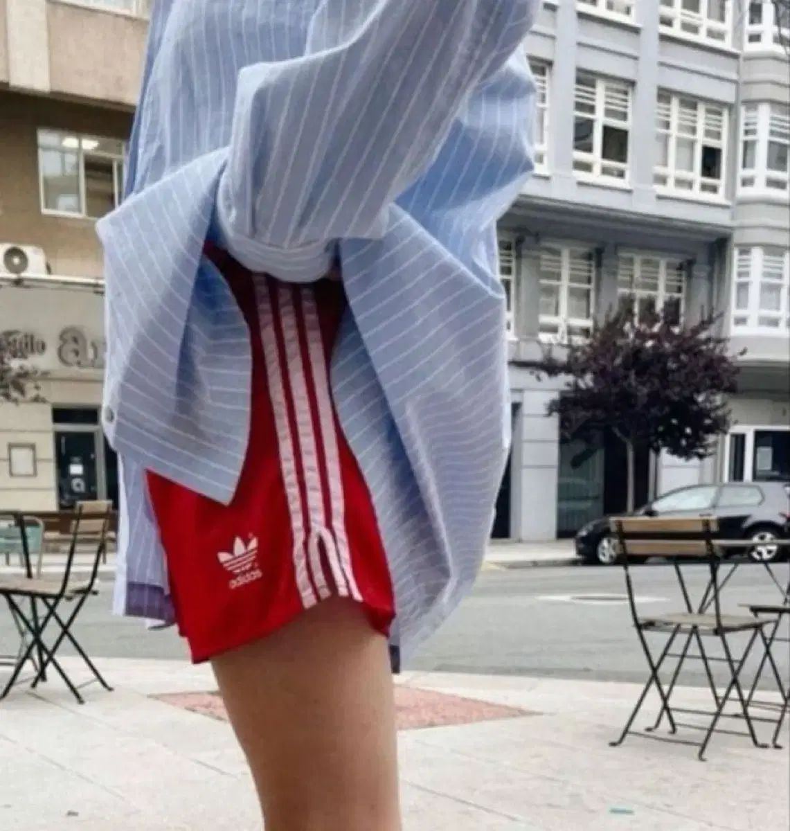アディダス ファイヤーバード ショートパンツ xs red