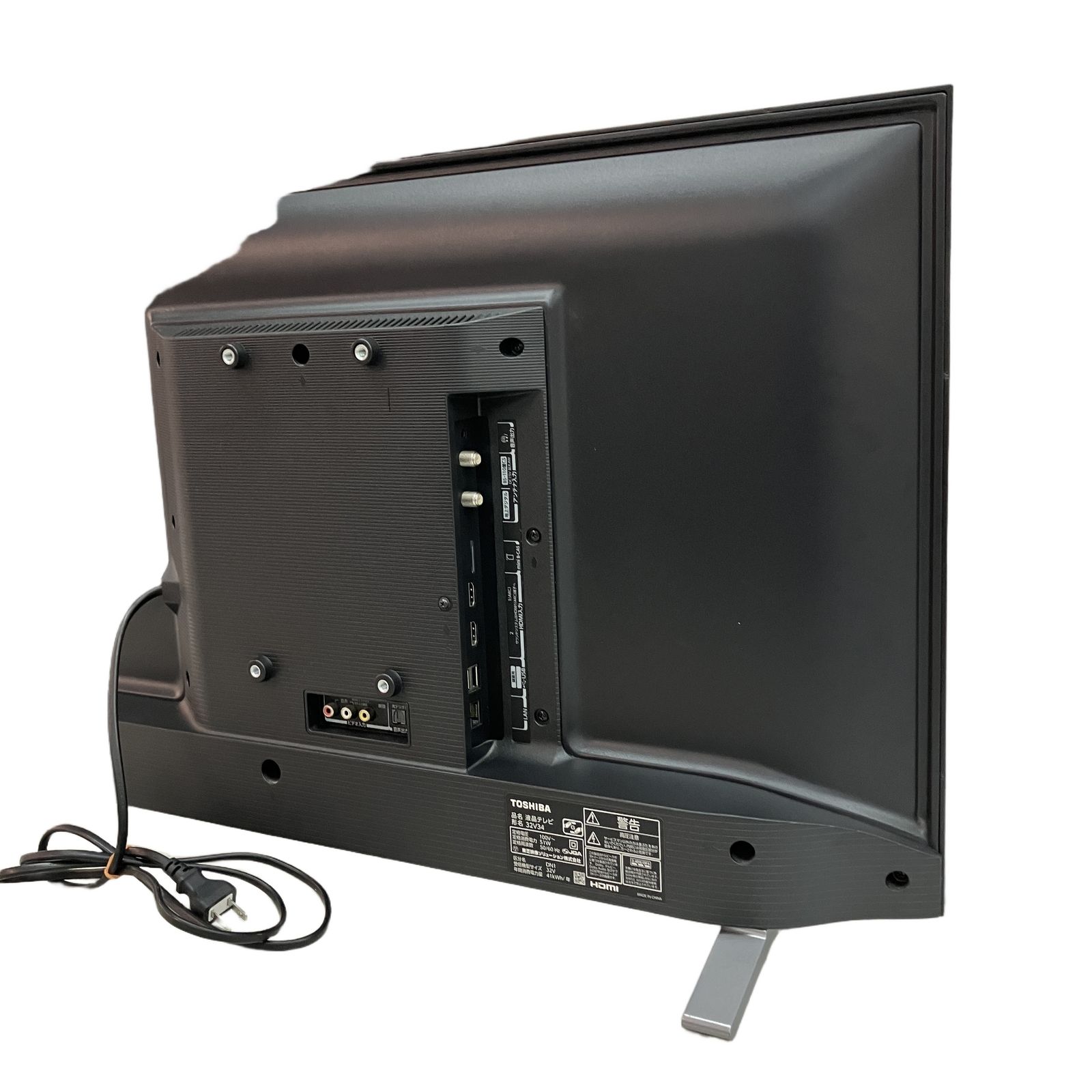 【中古品】TOSHIBA REGZA 32V34 2021年製通電確認済み9-1 TOSHIBA REGZA 32V34 液晶テレビ 2021年製造 リモコン付き 32インチ