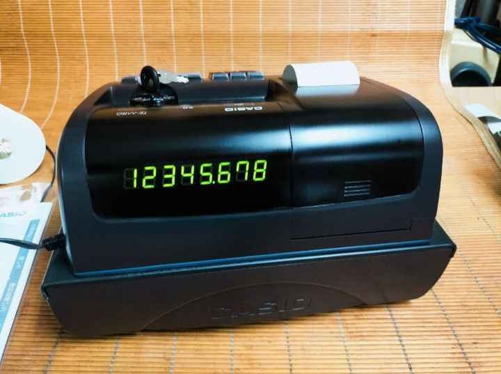 カシオレジスター TE-M80 中古品 人気機種感熱紙 送料無料 056001