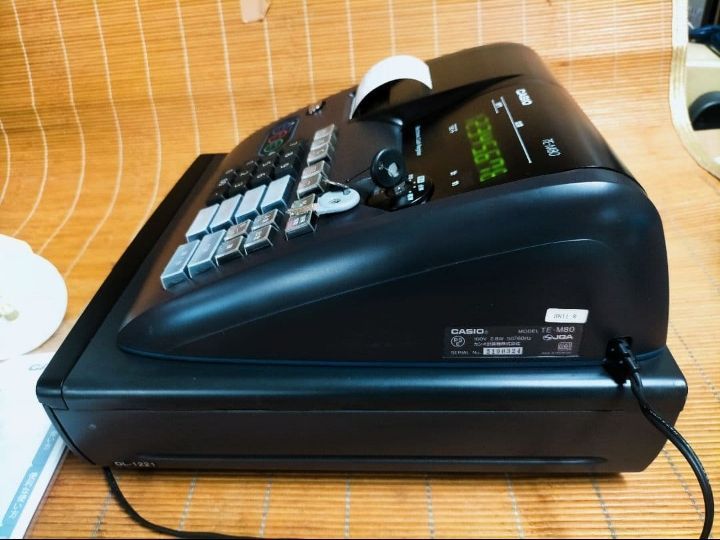 カシオレジスター TE-M80 中古品 人気機種感熱紙 送料無料 056001
