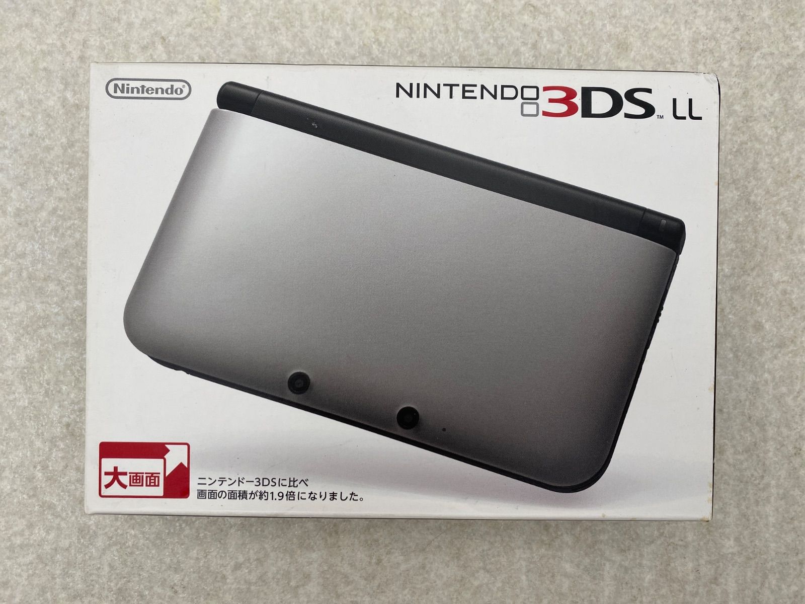 ニンテンドー3DSLL本体 シルバー×ブラック 0012568670 ジャンク-特価